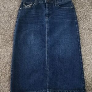 Women's Blue Jean Skirt